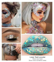 Cargar imagen en el visor de la galería, Glitter en gel Para rostro fresco pequeño E9039
