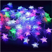 Cargar imagen en el visor de la galería, Luces  de estrella de nieve para árbol de Navidad, guirnalda de luces Led de 10M, 50Led, para fiesta, boda, jardín, decoraciones navideñas MOD SDD151
