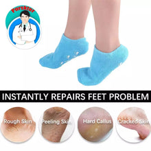 Cargar imagen en el visor de la galería, Guantes de silicona para calcetines, tratamiento exfoliante, mascarilla suave para el cuidado de la piel de los pies, Gel de SPA, guantes  MOD SE-591
