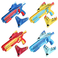 Cargar imagen en el visor de la galería, Pistola de lanzamiento de avión de burbujas para niños, juguete de deslizamiento al aire libre, catapulta vacía de un clic, tipo de pistola continua, lanzador de oscilación MOD DLM804
