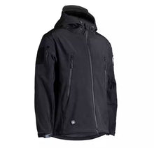 Cargar imagen en el visor de la galería, Chaqueta con funda suave de piel de tiburón con capucha para exteriores, ropa informal del ejército de camuflaje militar, abrigo de viento táctico para lluvia,frió ,caza , senderismo  y camping MOD X-026
