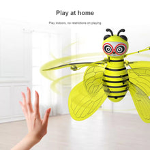 Cargar imagen en el visor de la galería, Minidron electrónico de inducción infrarroja recargable por USB para niños, juguete educativo de tecnología para interiores y exteriores MOD 8018 ABEJA
