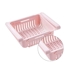 Cargar imagen en el visor de la galería, Organizador de cocina ajustable, estante de almacenamiento para nevera, congelador, cajón extraíble, ahorrador de espacio MOD 680715
