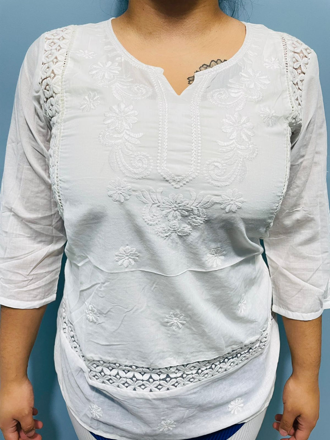 Blusa de dama color blanco S,M,L,XL