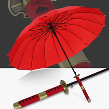 Cargar imagen en el visor de la galería, Paraguas de espada samurái japonesa para hombres y mujeres, Sombrilla japonesa creativa, de mango largo de madera, grande, a prueba de viento, Katana
