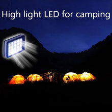 Cargar imagen en el visor de la galería, Luz de Camping portátil con carga Solar, linterna LED con función de Banco de energía, 20,000 mah MOD5800
