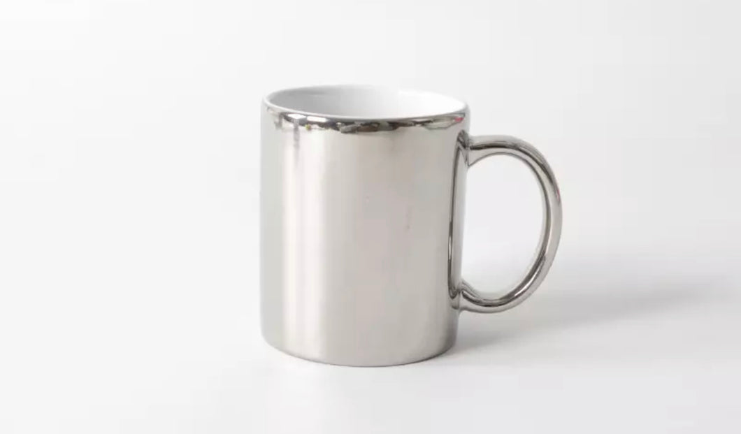 Taza de moda metálica de cerámica