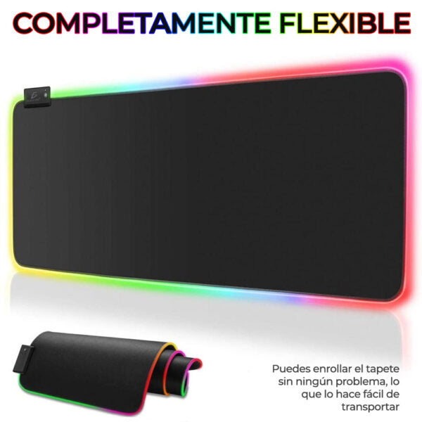 Tapete gamer para Mouse Pad Gamer Con Luz Led RGB Iluminado 90×40 CM  MOD sin caja