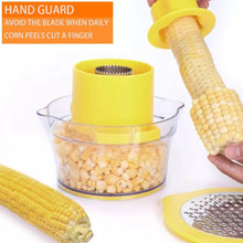 Cargar imagen en el visor de la galería, Pelador de maíz de acero inoxidable tirador de granos de maíz pelador Extractor de granos de maíz pelador de mazorca de maíz artefacto de cocina Gadgets MOD GH6405

