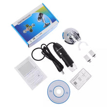 Cargar imagen en el visor de la galería, Microscopio biológico Digital 1600X/1000X/5000X, 8 LED, USB, lupas, cámara electrónica estéreo, endoscopio S-27
