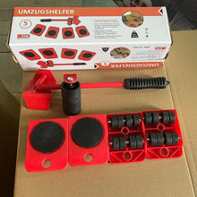 Cargar imagen en el visor de la galería, Juego de rodillos de transporte para muebles, herramienta de elevación de alta resistencia, polea, palanca de muebles, barra de rueda
