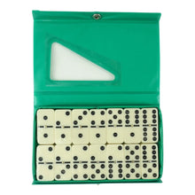 Cargar imagen en el visor de la galería, Juego de mesa  dominó con caja de PVC, juego de mesa divertido de viaje para juguete para regalo, color marfil, 28 Uds. MOD 4006
