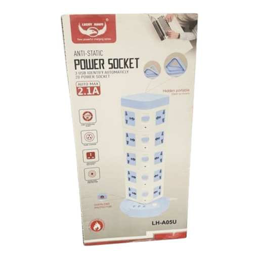 Torre multicontacto de 20 entradas y 3 puertos usb MOD LH-A05U