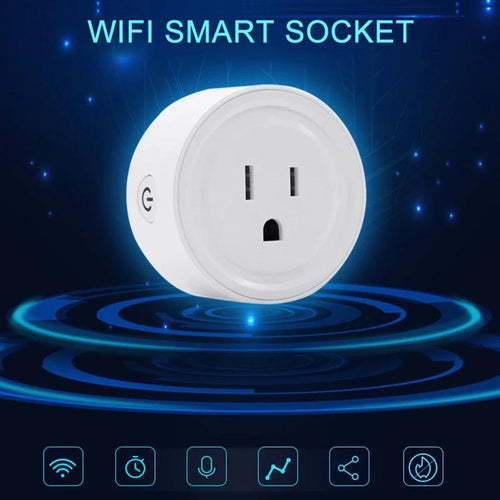 Toma de corriente inteligente con WiFi, Control por Móvil a distancia, aplicación EWeLink, enchufe de Control por voz, enchufe estadounidense, 10A MOD CH-69 - mychinashop.com