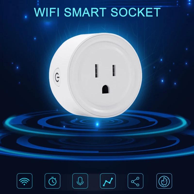 Toma de corriente inteligente con WiFi, Control por Móvil a distancia, aplicación EWeLink, enchufe de Control por voz, enchufe estadounidense, 10A MOD CH-69 - mychinashop.com