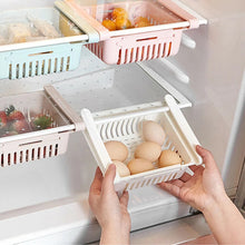 Cargar imagen en el visor de la galería, Organizador de cocina ajustable, estante de almacenamiento para nevera, congelador, cajón extraíble, ahorrador de espacio MOD 680715
