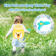 Cargar imagen en el visor de la galería, Mochila  pistola   De agua extraíble para niños, pistola de agua para exteriores, playa, piscina, juego de agua, juguete de dibujos animados, alas de Ángel, múltiples estilos
