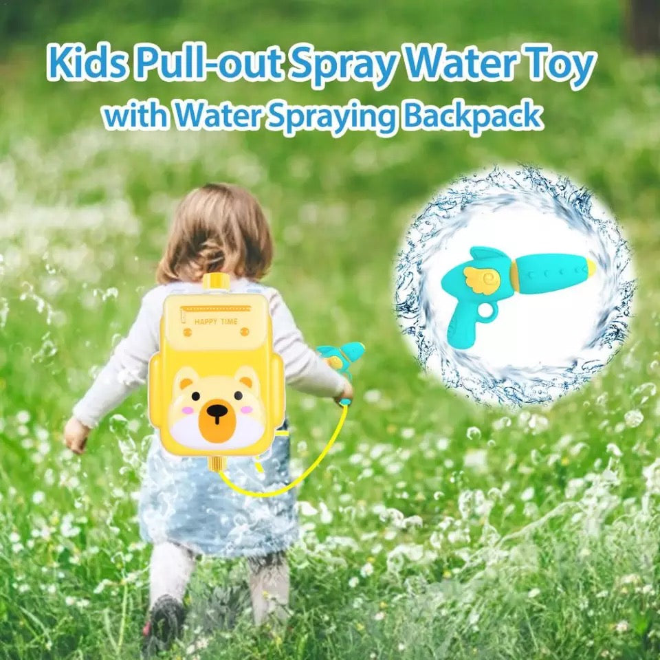 Mochila  pistola   De agua extraíble para niños, pistola de agua para exteriores, playa, piscina, juego de agua, juguete de dibujos animados, alas de Ángel, múltiples estilos