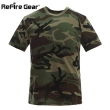 Cargar imagen en el visor de la galería, Nueva camiseta de camuflaje para caza al aire libre transpirable para hombres, camiseta de combate Dry Sport Camo Camp UNITALLA negra café beige camuflaje colores surtidos - mychinashop.com
