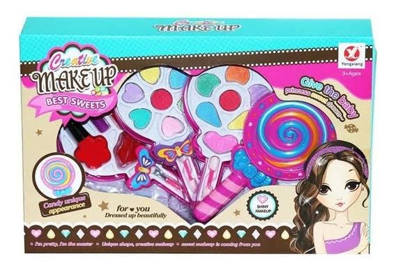 Juego de maquillaje para niñas pequeñas, bolsa de cosméticos para juegos de simulación, Kit de herramientas de maquillaje para salón de belleza MOD B8713-3