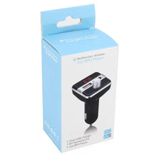 Cargar imagen en el visor de la galería, Kit de coche con Bluetooth 5,0 transmisor de manos libres inalámbrico con FM, reproductor de MP3 LCD, 3.1A cargador USB, accesorios de coche - mychinashop.com
