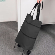 Cargar imagen en el visor de la galería, Bolsa de compras plegable, organizador de compras de verduras, portátil, con ruedas ,carrito de mandado

