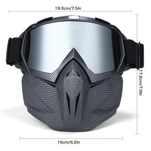 Cargar imagen en el visor de la galería, Máscara imitación FIBRA CARBONO MOTO moto  táctica de seguridad, nueva versión, gafas de protección para parejas,para juego de pistola de juguete, Rival, juego al aire libre Mod GG709 - mychinashop.com
