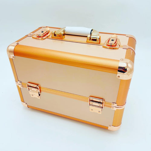 Estuche de cosméticos profesional 36.5x22x26  portátil de gran capacidad, bolsa de maquillaje de mano, a la moda, almacenamiento multicapa, caja de belleza MOD CX7570 - mychinashop.com