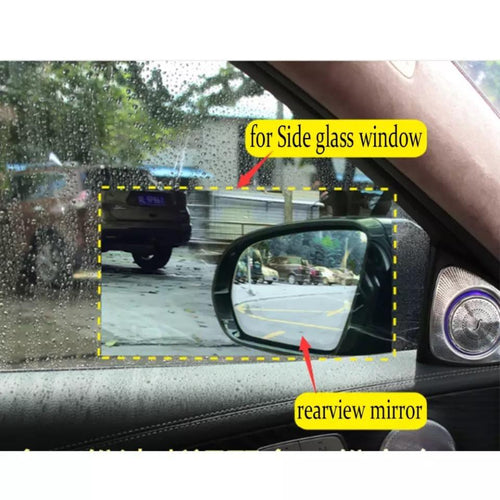 Accesorio1 Par de cuadro MEMBRANA IMPERMEABLE etiqueta engomada del coche espejo retrovisor Anti Duty Anti agua Nano recubrimiento pegatinas para la película protectora de la ventana lateral - mychinashop.com