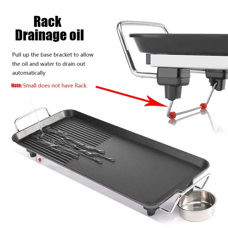 Parrilla eléctrica para barbacoa, horno antiadherente, multifuncional, sin humo, para el hogar, Aire libre, Control inteligente de temperatura, SK04 MOD HOG 72S