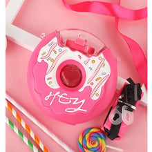 Cargar imagen en el visor de la galería, Botella de agua con diseño de Donut para niños, bote de estilo lindo creativo con pajita, 380ml, portátil, a prueba de fugas, MOD 2010

