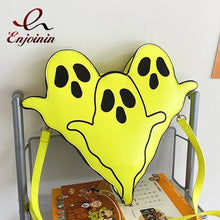 Cargar imagen en el visor de la galería, Bolso de hombro de estilo fantasma divertido para mujer, monederos de diseño de dibujos animados, bolso cruzado de moda, bolso de mano novedoso MOD KB-1002
