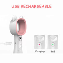 Cargar imagen en el visor de la galería, Miniventilador sin aspas para uso en el hogar y al aire libre, carga USB portátil con dispositivo de ventilación, silencioso, de 2000mAh, sin paleta, 8H MOD ZY-A2
