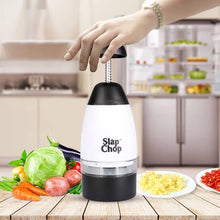 Cargar imagen en el visor de la galería, Cortador de verduras multifunción, picador perforador de ajos, suministros de cocina, prensa trituradora manual de verduras SLAP CHOP MOD 31401
