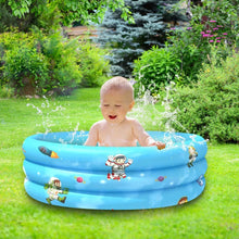 Cargar imagen en el visor de la galería, Piscina inflable de 110x30 cm para bebé, juguete infantil para niños, bañera redonda, portátil, juguetes para exteriores MOD TOY154

