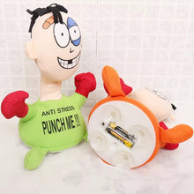 Cargar imagen en el visor de la galería, Juguetes Divertidos de boxeo para niños, figura de felpa eléctrica para aliviar el estrés, muñeca de grito con simulación de sonido, MOD JUG-020
