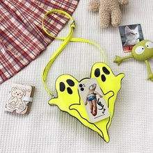 Cargar imagen en el visor de la galería, Bolso de hombro de estilo fantasma divertido para mujer, monederos de diseño de dibujos animados, bolso cruzado de moda, bolso de mano novedoso MOD KB-1002
