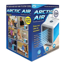 Cargar imagen en el visor de la galería, Minidispositivo de aire acondicionado con 7 LUCES LED humidificador con USB, purificador de Mesa para el hogar, dormitorio y oficina, refrigeración MOD 8856
