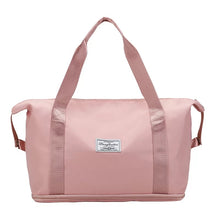 Cargar imagen en el visor de la galería, Bolso de viaje de tela Oxford para mujer, maleta de viaje de hombro informal, a la moda y escalable, bolsas de Yoga impermeables de gran capacidad MOD 2022-15
