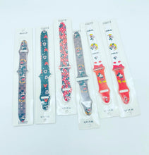 Cargar imagen en el visor de la galería, Correa de silicona con dibujos animados para apple watch, pulsera de silicona elástica de 44mm, 40mm
