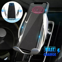 Cargar imagen en el visor de la galería, Soporte inteligente para el celular para auto Mod S5 carga inalámbrica - mychinashop.com
