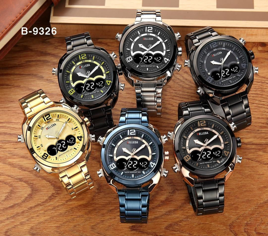 Reloj acero inoxidableoriginal  alta calidad BELLEDA MOD B-9326