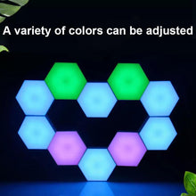 Cargar imagen en el visor de la galería, Lámpara cuántica de panal de abeja para el hogar, lámpara de pared creativa Hexagonal, combinación de empalme, luz de dormitorio MOD LED101 - mychinashop.com
