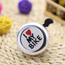 Cargar imagen en el visor de la galería, Timbre de manillar de bicicleta para I ❤️ MY BIKE ,  timbre de sonido fuerte, advertencia, minibocina para bicicleta MOD BICI 002
