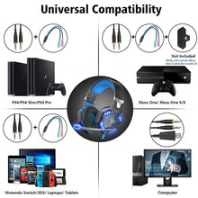 Cargar imagen en el visor de la galería, KOTION  Mod G2600 3,5mm auriculares Gaming Headset Gamer PC Headphhone Gamer auriculares estéreo para juegos con micrófono Led para la computadora - mychinashop.com
