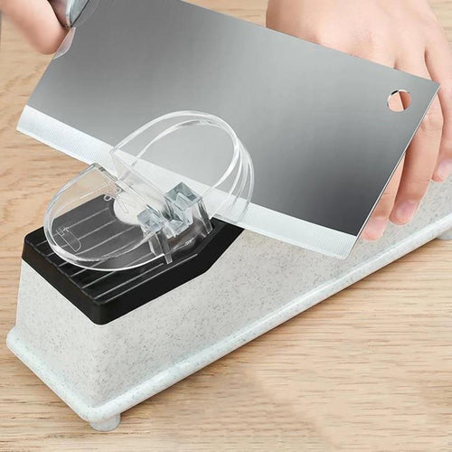 Afilador de cocina multifunción con batería integrada y carga USB, cortador automático ajustable - mychinashop.com