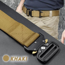 Cargar imagen en el visor de la galería, Cinturón militar de nailon táctico para hombre, correa de cintura de combate para entrenamiento de caza al aire libre con hebilla de Metal resistente, alta calidad - mychinashop.com
