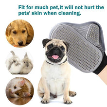 Cargar imagen en el visor de la galería, Guante de aseo cómodo para mascotas, peine para perro y gato, pincel para pelo medio a largo, relajar los músculos, cepillo para limpieza para el baño - mychinashop.com
