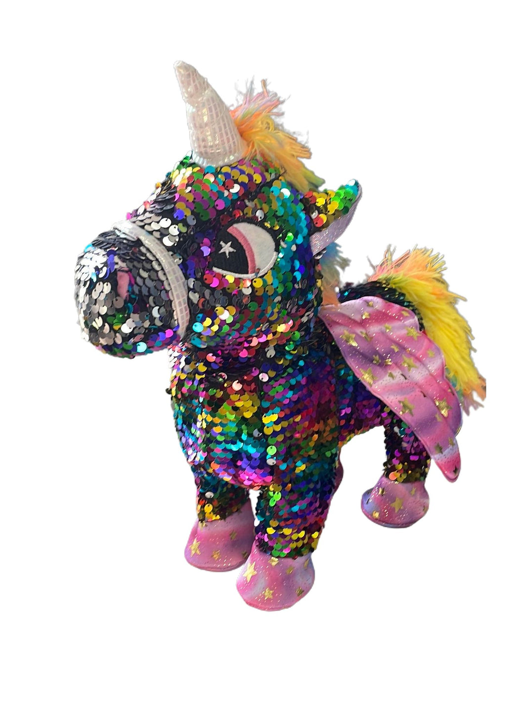 Juguete de peluche de unicornio eléctrico para caminar, muñeco de unicornio electrónico suave de 35cm, MOD BL-148