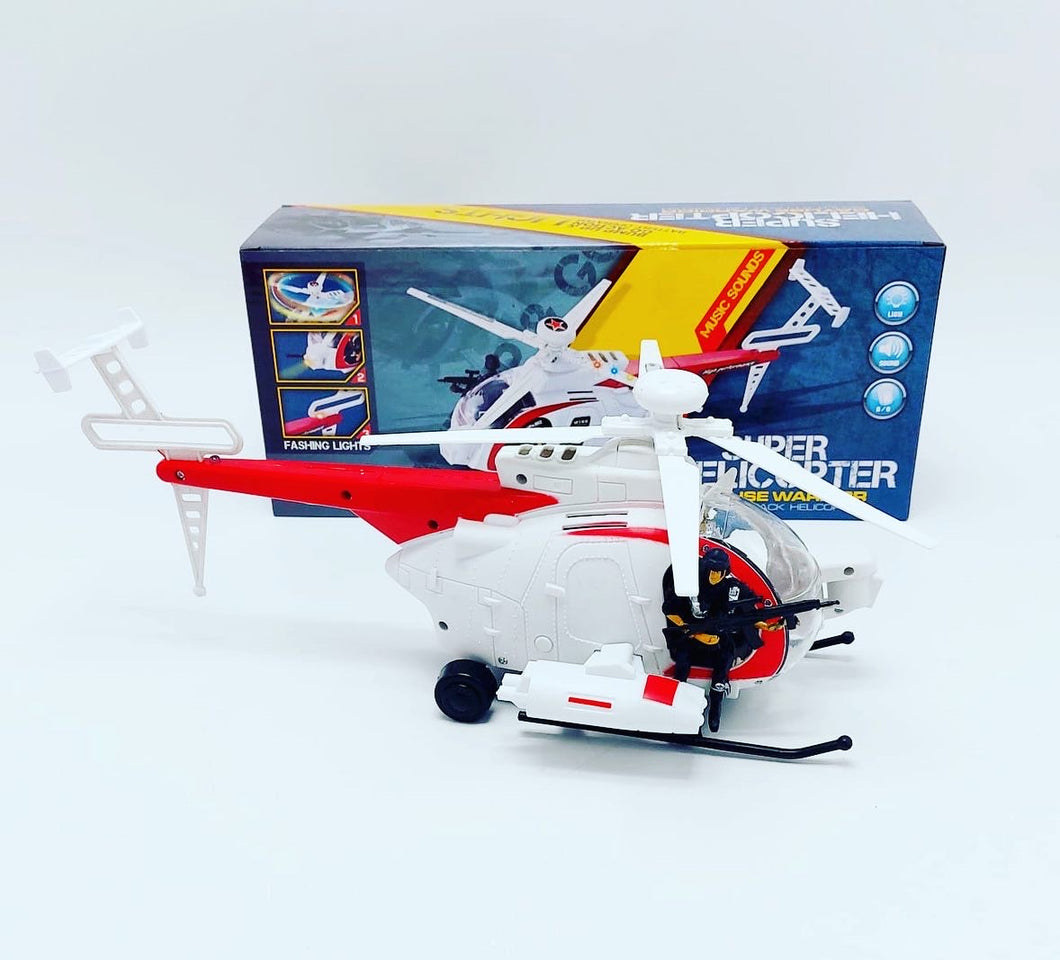 Helicóptero de juguete luz , movimiento y sonidos MOD 286-17